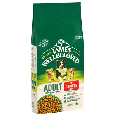 James Wellbeloved Adult Chicken & Rice 15kg