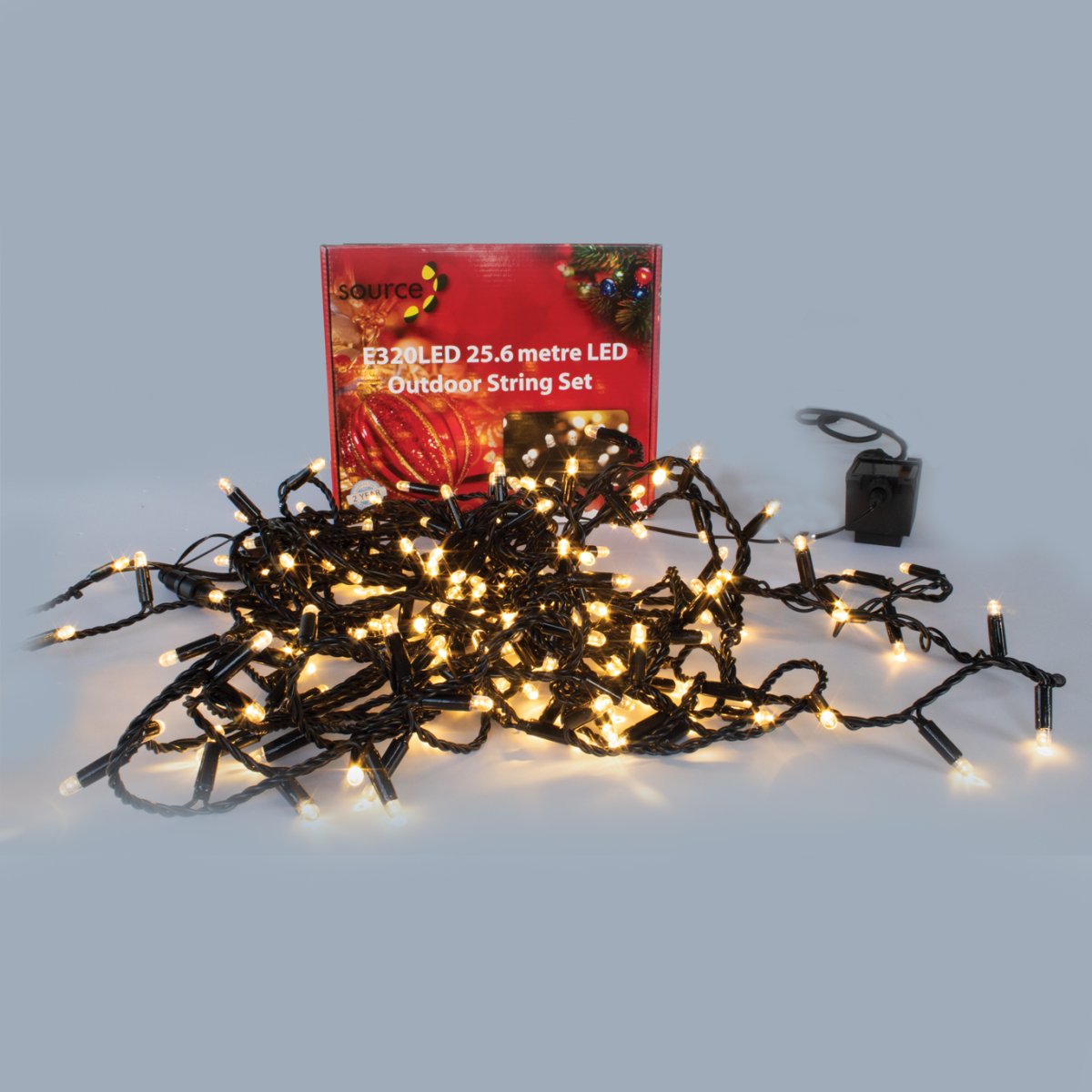12.5M 120 LED Warm White Indoor/Outdoor String Lights