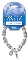 Glass Bracelet/Crystal/With Knock Medal   (63830/KNOCK)