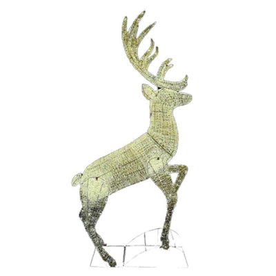Norfolk Leisure White LED Soft Acrylic Reindeer - 2.25m