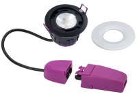 ULTIMUM+ 7W IP65 Fire Rated Downlight CCT4 White Trim