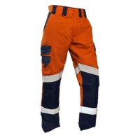 RIPSTOP Pants 220gsm Cotton HIVIS Orange/Navy 801257