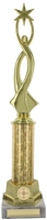 37cm Star Award & Gold Tubing on White Marble