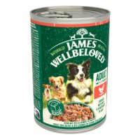 James Wellbeloved Adult Dog Can - Chicken in Loaf 400g x 12