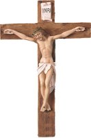 Resin Hanging Crucifix 17 3/4 inch   (1097)