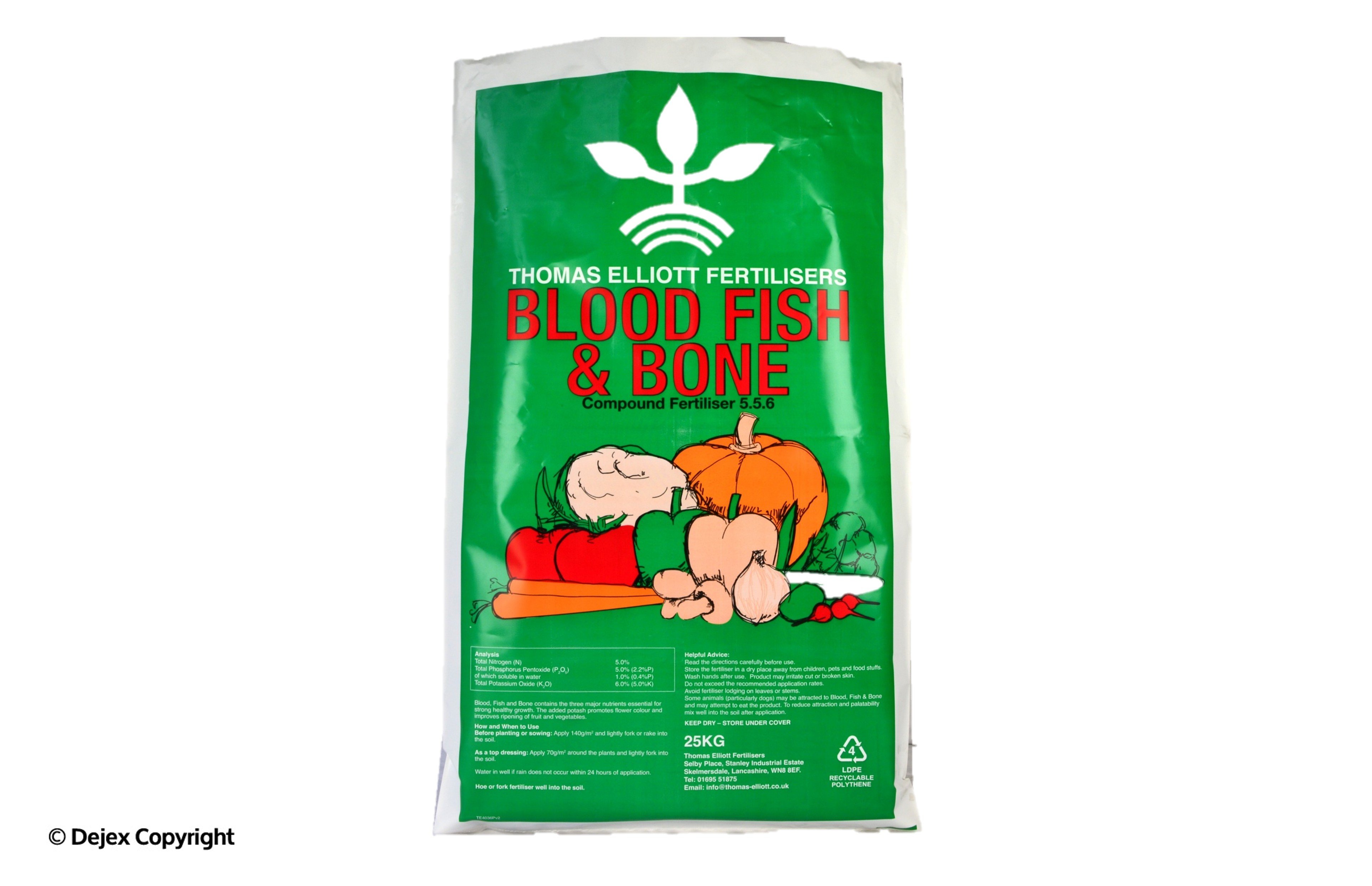 FISH BLOOD AND BONE 25Kg