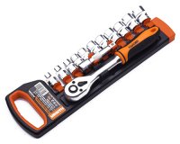 Harden 510015 13 PCS 3/8" Drive (Dr.) 8-19 M Ratchet + Sockets