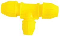 PHILMAC 73332 25x20mm YELLOW GAS TEE REDUCED BRANCH