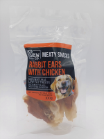 K9 Chew Co. Meaty Snacks Rabbit Ears with Chicken 100g x 1