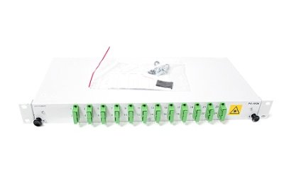 ODF 19" 1U 24xSC/APC 8&deg; SM Simplex fully loaded (OS2)