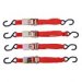 4pce 1" x 15" Ratchet Tie Down Set