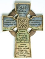 Resin Cross/Irish Bedtime Blessing   (AG50749)