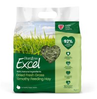 Excel Feeding Hay Dried Fresh Grass 100% Timothy Hay 1kg x 4 [Zero VAT]