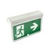 SWISS PLUS Dual Test, 2.5W Maintained Emergency Exit Blade Light, with Multiple Mounting Options, White
