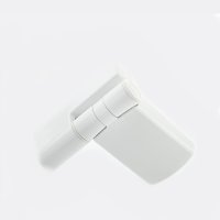 PATRIOT PLUS DOOR HINGE 19MM WHITE FLOW PACK