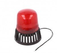 IT120R024Z Signalling Device IP65 12-24V AC/DC LED, With Buzzer Red