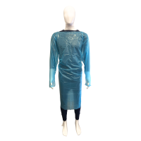 Regal Polythene CPE Gown with Thumb Loops, Blue, 100/Case