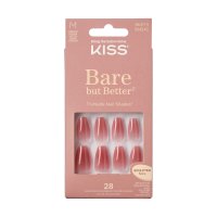 Kiss Bare But Better Nude Nude Medium Coffin Nails