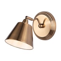 KEMPTEN WALL LIGHT, ANTIQUE BRASS