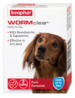 Beaphar WORMclear&reg; Worming Tablets for Small & Medium Dogs (up to 20kg) 2 tablets x 1