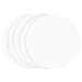 5 PACK ROUND CAKE CARDS WHITE (12") 