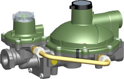 2e traps drukreg. 30-50mbar Q:25 kg/h met OPSO+PRV 1/2Fx3/4F