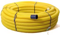 PERFORATED GAS DUCT YELLOW 50M COIL 100mm