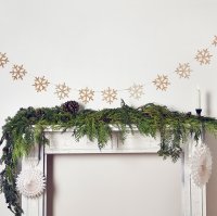 Snowflake Wooden Garland 2.5m