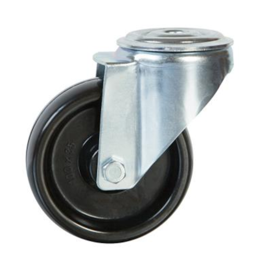 Castor Swivel Bolt Fixing Wheel - 100mm