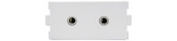 2 x 3.5mm STEREO SOCKET MODULES