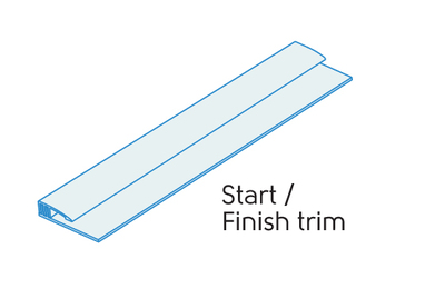 2.50m - 2 PART START/FINISH TRIM POLAR