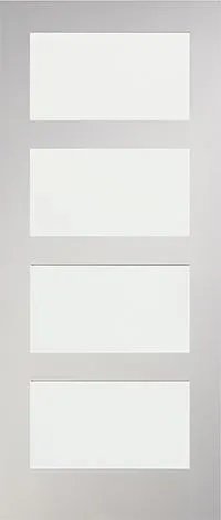 HP1G- Clear Glass White Primed