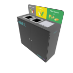 SACLÒ CABINET BLACK 3 STREAM WOOD