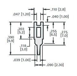 PCB Test points Slotted