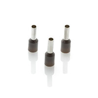 Grey Pre-Insulated Bootlace Ferrule 4mm2 (Pack 1000) | CEF409G