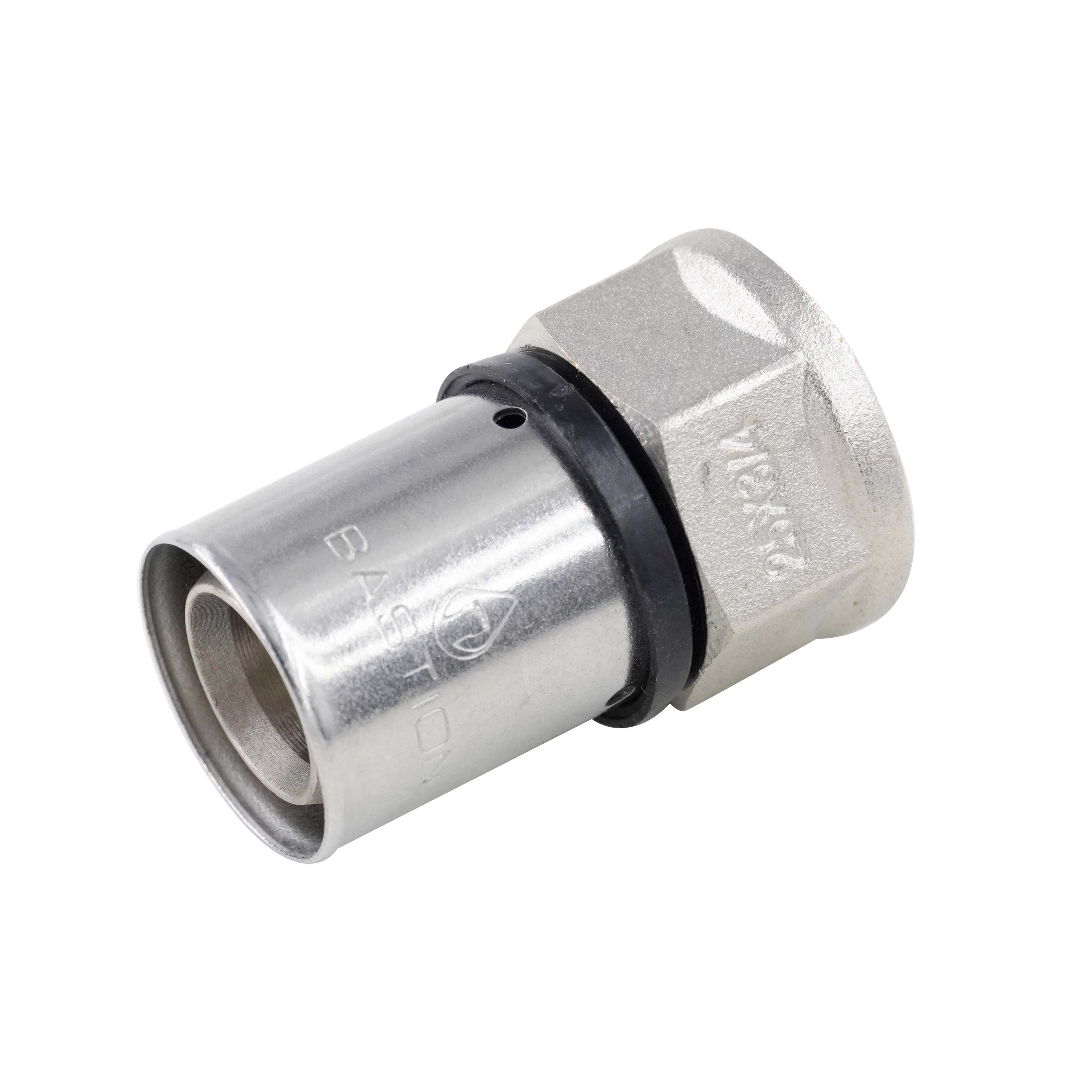 Tucker French S 20x3/4 F Female Straight Union Press Fitting ZL-KY104-S2034F