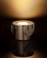 KINGLET 3W LED In-ground Light, IP68, 3000K, Brushed Chrome