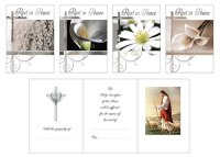 Mass Card/4 Designs/Double Fold/Silver Foil   (2170)