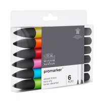 Winsor & Newton - Promarker 6 Set- Vibrant Tones