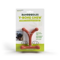 Bamboodles Y-Bone Bacon Dog Chew Small x 1