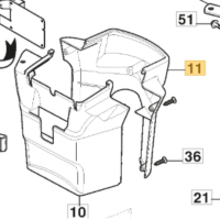 GGP / STIGA - R/H SEAT SUPPORT COVER [GREY]