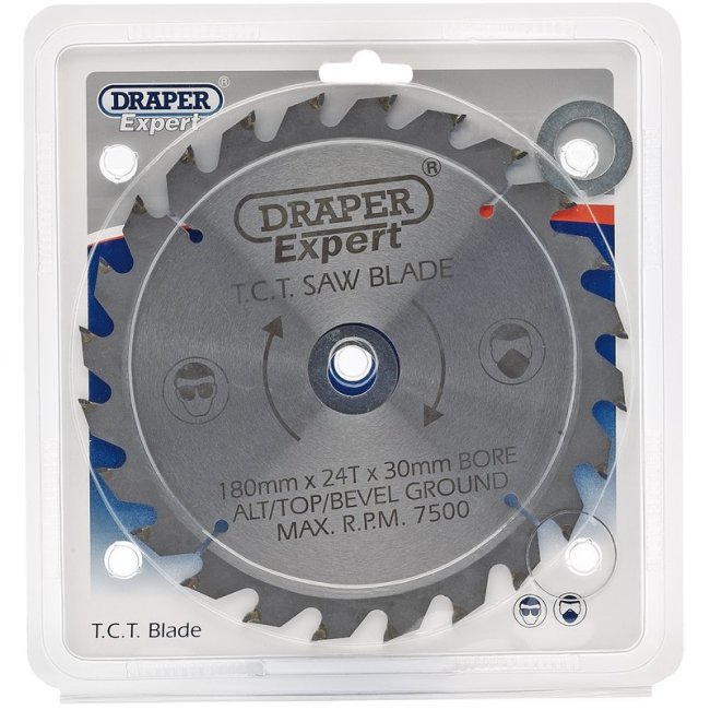 Draper Expert Circular Saw Blade 180mm 24 Teeth Goodwins