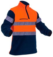 Hi-Vis D/N Hoop Tape Polar Fleece 1/2 Zip Tunic