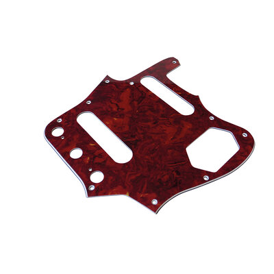 Scratchplate electric guitar Jaguar red ITS