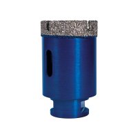 Vacuum Brazed Diamond Tile Drill Bit 38mm - Slotted Barrel (M14 Fit) XCEL Grade TDXCEL38