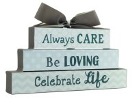 Wood Prayer Block/Celebrate Life...   (AG57812)