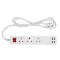 Smart WiFi Power Strip Extension Lead with USB