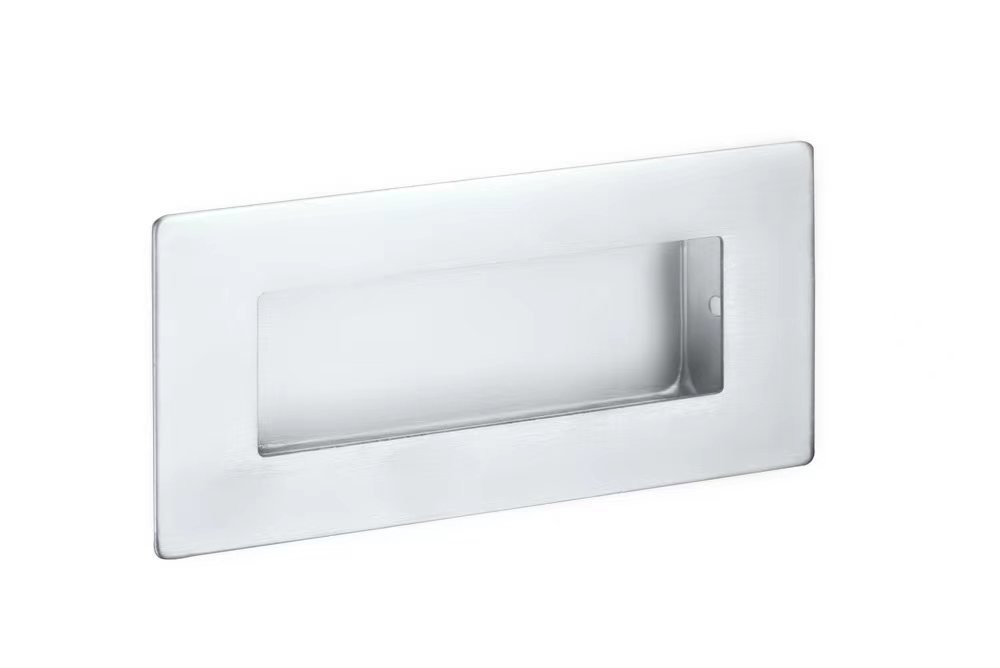 FH0040 Rectangular Flush Pull 102mm  x  50mm Polished Chrome