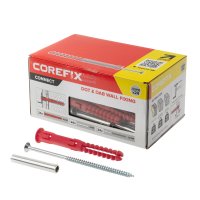 Corefix 120mm Plus30 Yellow Dot & Dab Wall Fixing Pack of 24 XD
