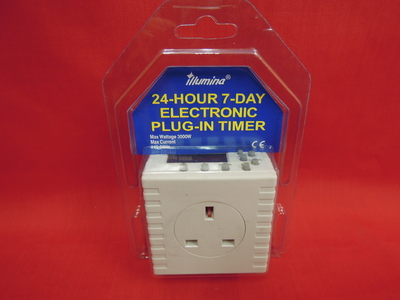 24-Hour Digital Electronic Plug in Timer